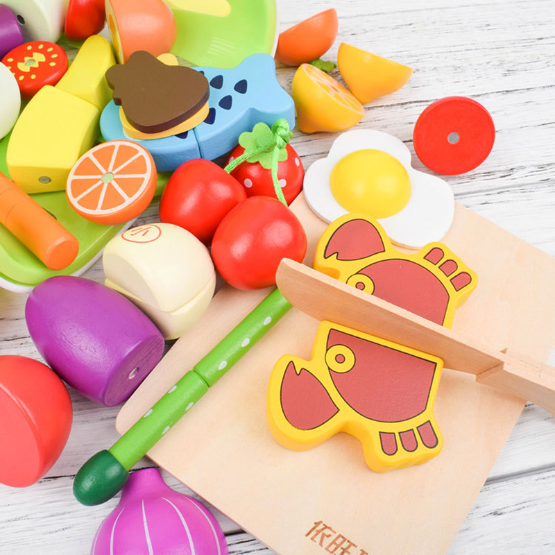 1PCS Wooden Toy Magnetic Cutti - Baby Food Vegetables review and price
