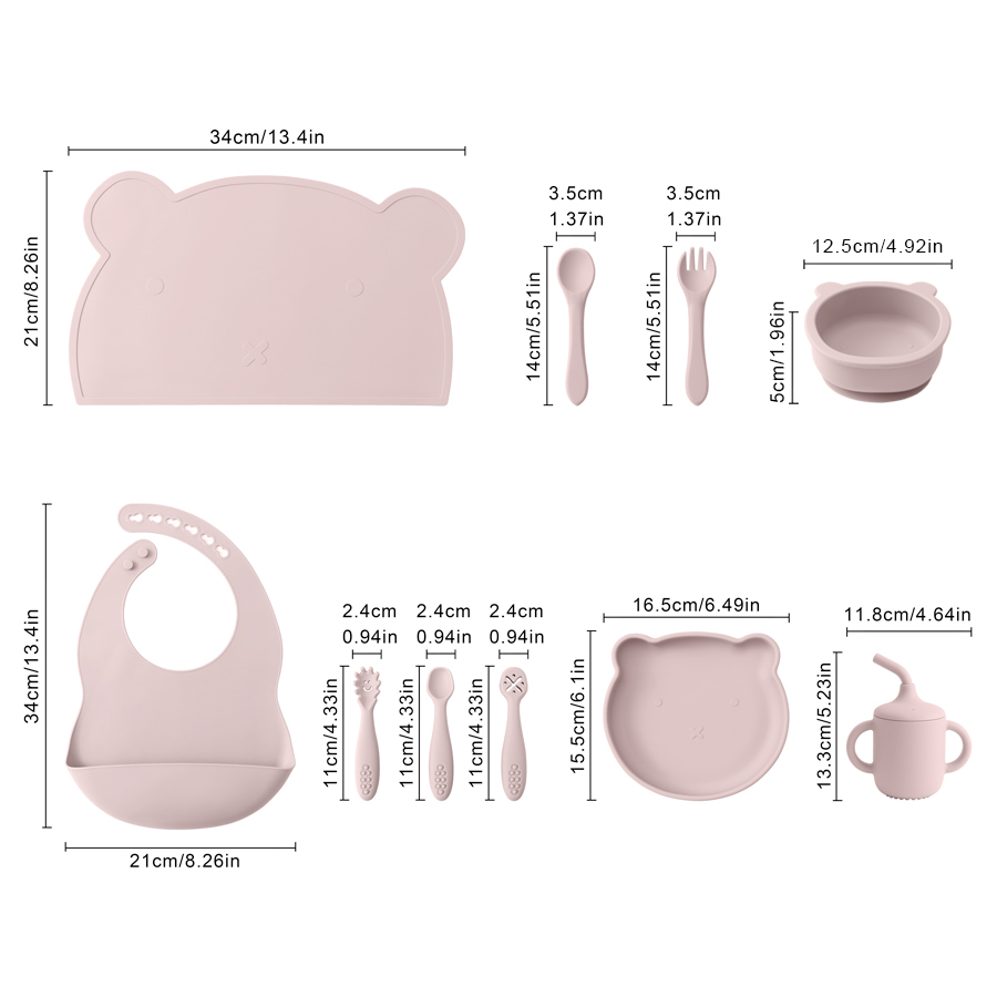 8PCS Silicone Baby Feeding Set - Baby Food Jars With Lids review and price