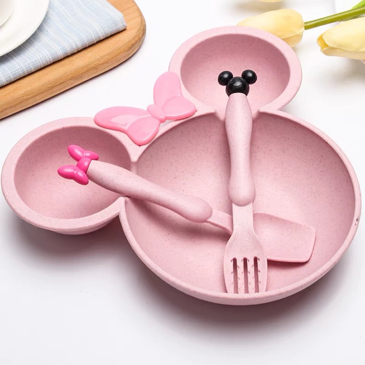 Wheat Straw Minnie Mouse Kids  - Baby Food Menu review and price