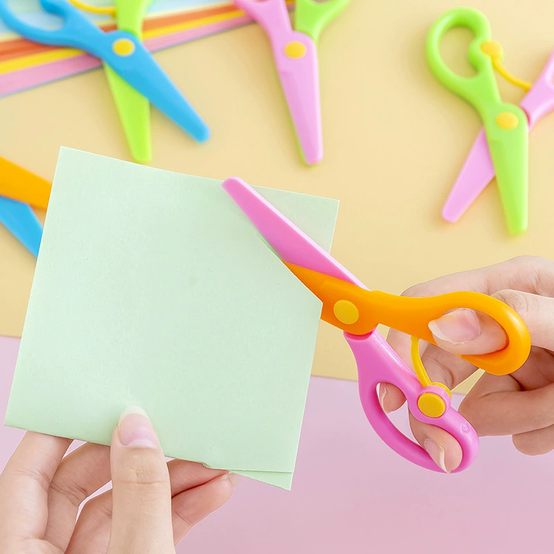 Plastic Scissors Double Color  - Baby Food Scissors review and price