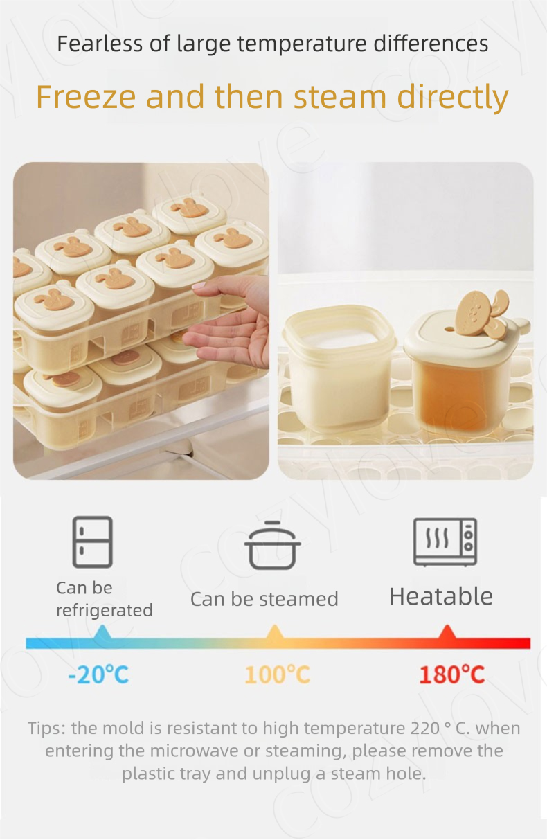 Portable Baby Food Freezer Tra - Baby Food Jars With Lids review and price