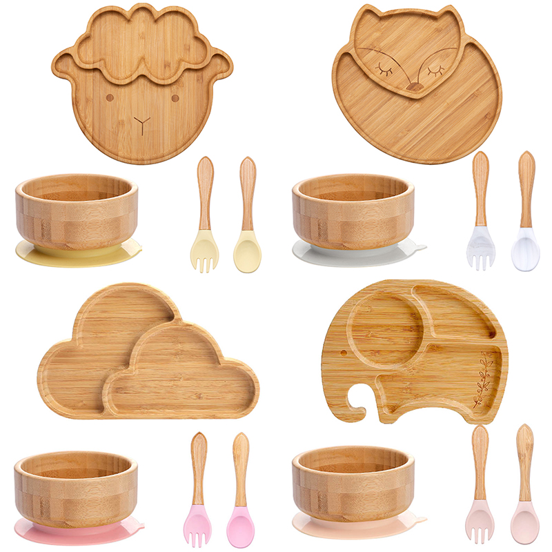 4pcs Children's Tableware Suct - Baby Food Menu review and price