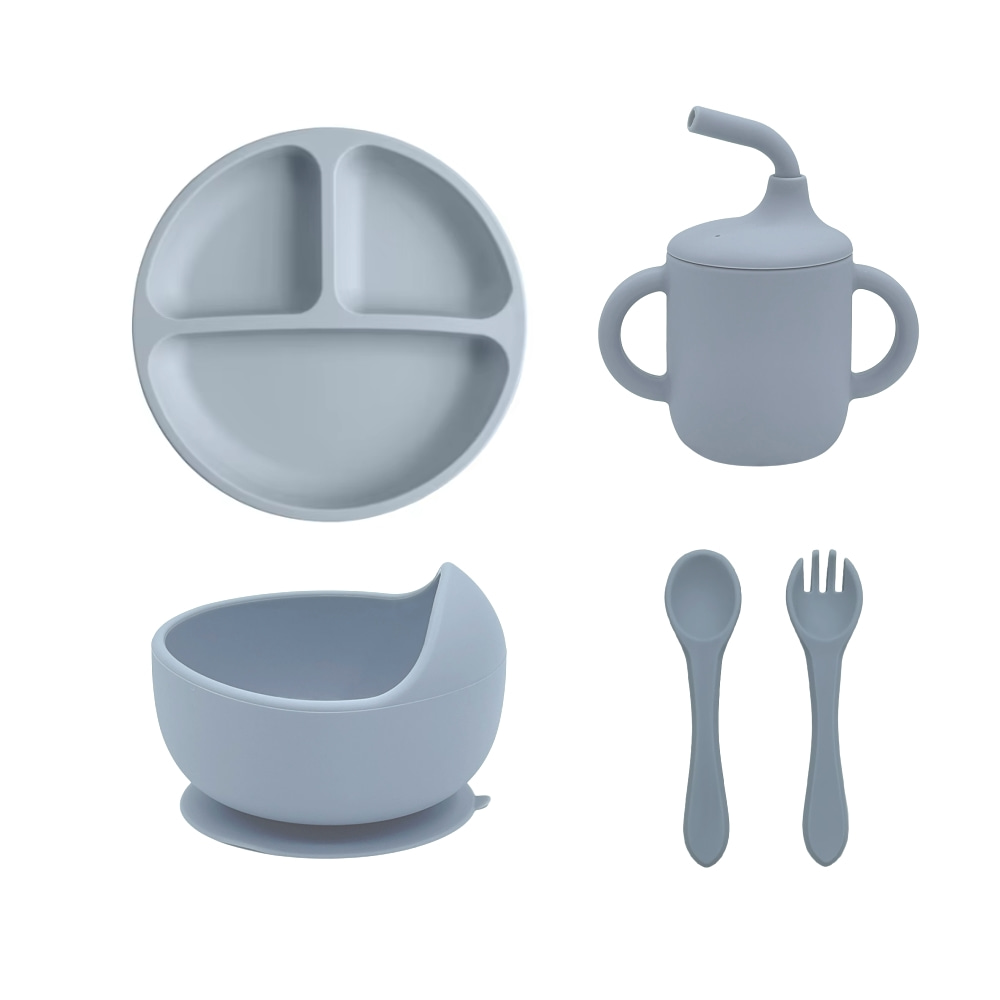 5pcs Silicone Baby Feeding Set - Baby Food Menu review and price